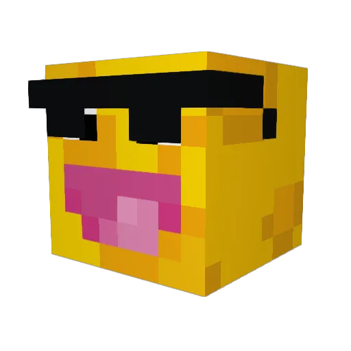 CheeseBreaker Minecraft avatar head, 3D render