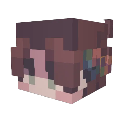 CheeseCake1999 Minecraft avatar head, 3D render