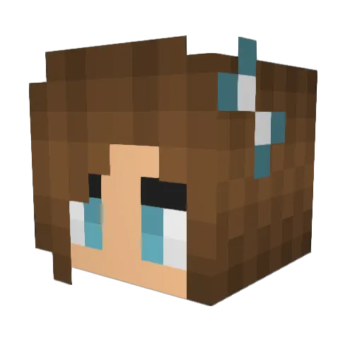 CheeseCakeHunter Minecraft avatar head, 3D render