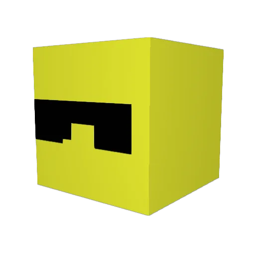 CheeseClubPres Minecraft avatar head, 3D render