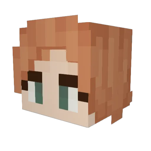 CheeseCrac Minecraft avatar head, 3D render