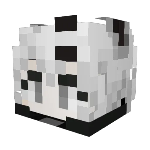 CheeseDog__ Minecraft avatar head, 3D render