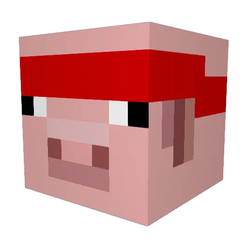 CheeseFaceGuy Minecraft avatar head, 3D render