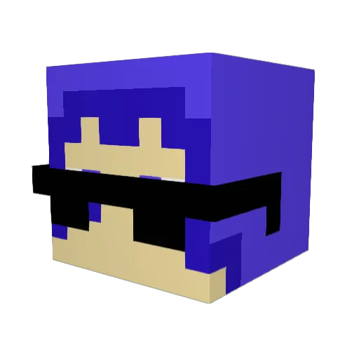 CheeseGr8r Minecraft avatar head, 3D render