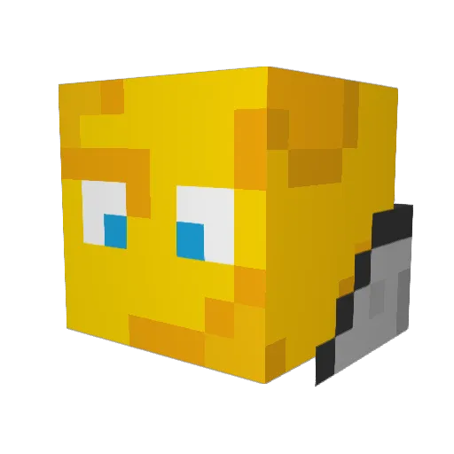 CheeseHeroXD Minecraft avatar head, 3D render