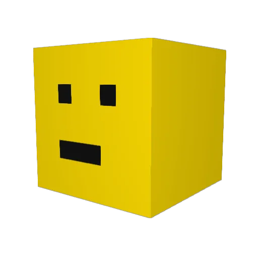 CheeseMAN33 Minecraft avatar head, 3D render