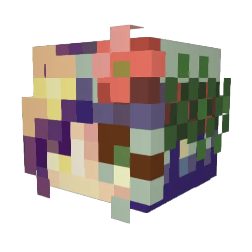 CheeseMaster5000 Minecraft avatar head, 3D render