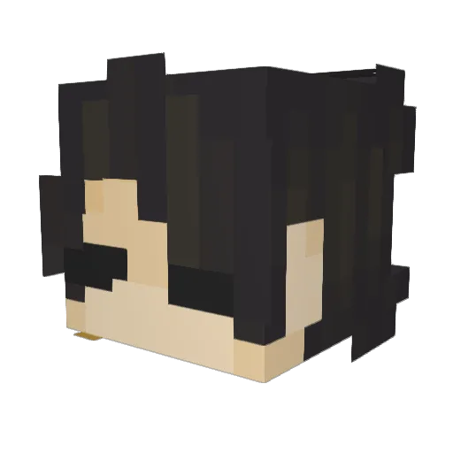 CheeseOnBread111 Minecraft avatar head, 3D render