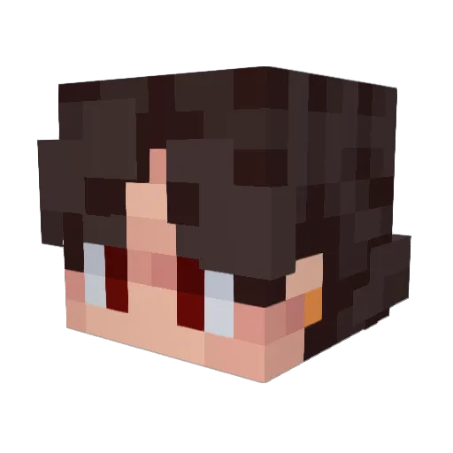 CheesePL Minecraft avatar head, 3D render