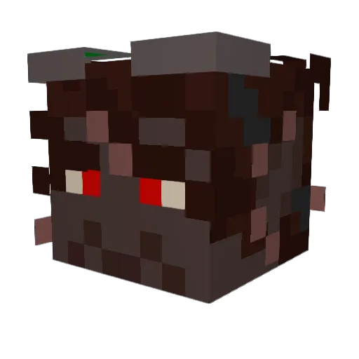 CheesePancakes16 Minecraft avatar head, 3D render