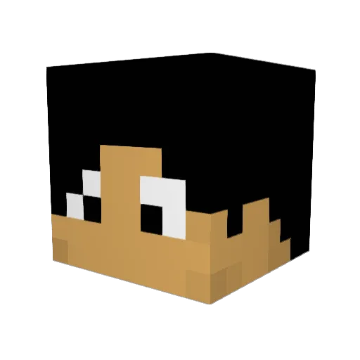 CheesePlate Minecraft avatar head, 3D render