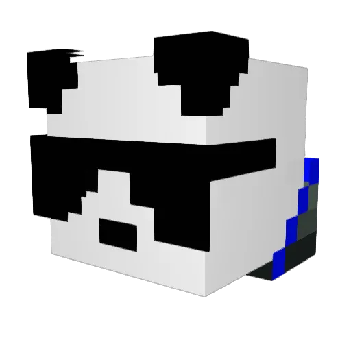 CheeseQuackerz Minecraft avatar head, 3D render