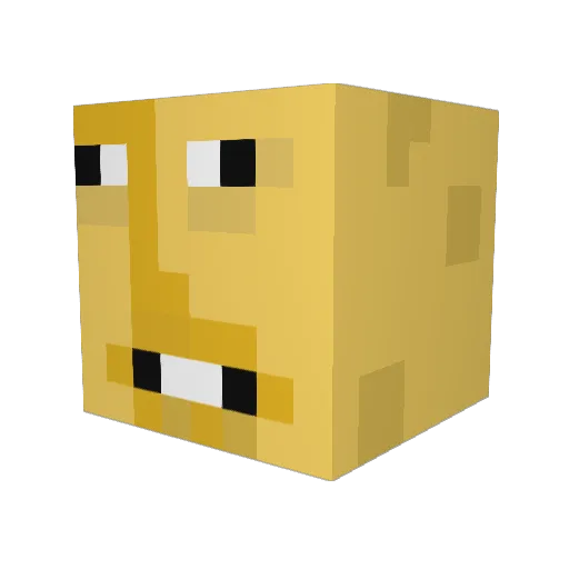 CheeseSticks32 Minecraft avatar head, 3D render
