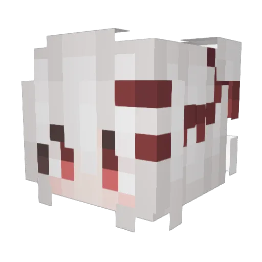 CheeseYin Minecraft avatar head, 3D render