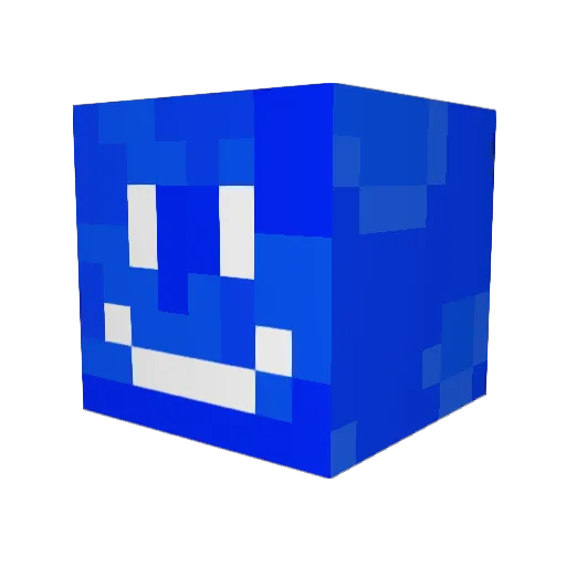 Cheese_ Minecraft avatar head, 3D render