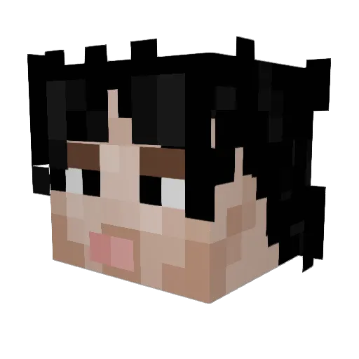 Cheese_Danish Minecraft avatar head, 3D render