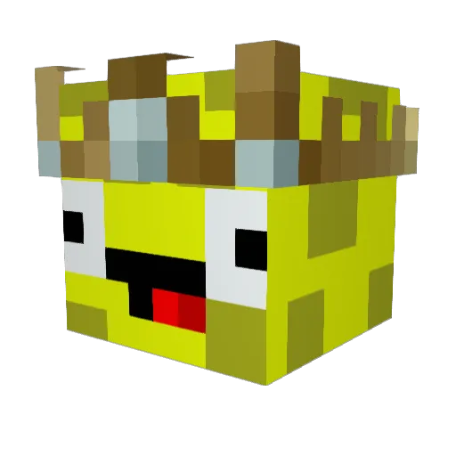 Cheese_KING Minecraft avatar head, 3D render