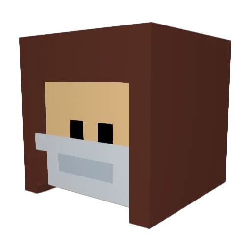 Cheese_Toaster Minecraft avatar head, 3D render