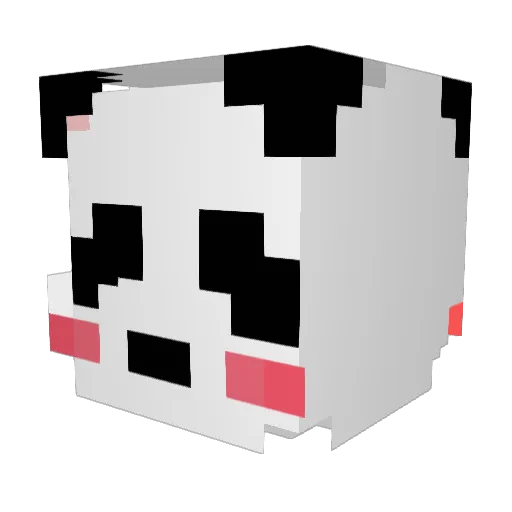 Cheese__ Minecraft avatar head, 3D render