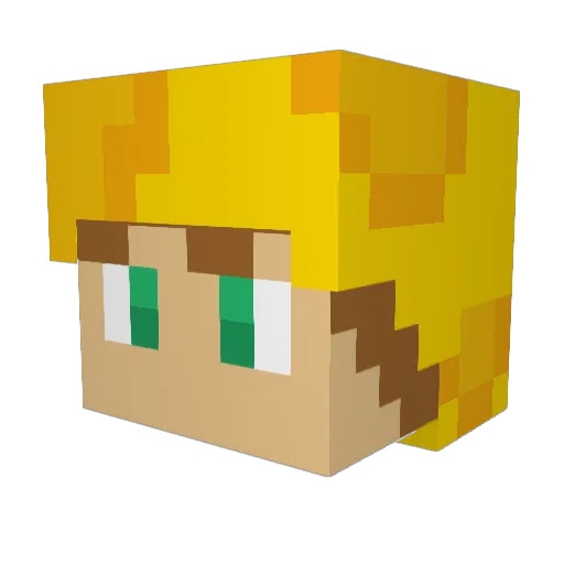 Cheese_man154 Minecraft avatar head, 3D render