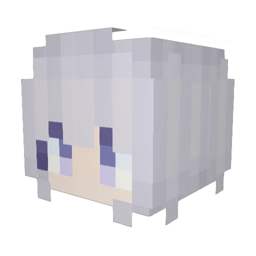 Cheese_potato_D Minecraft avatar head, 3D render