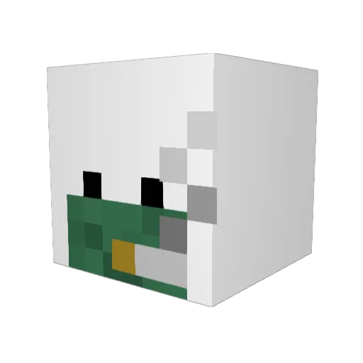 Cheeseball1014 Minecraft avatar head, 3D render