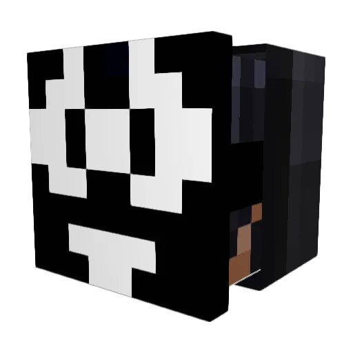 Cheesebrine Minecraft avatar head, 3D render