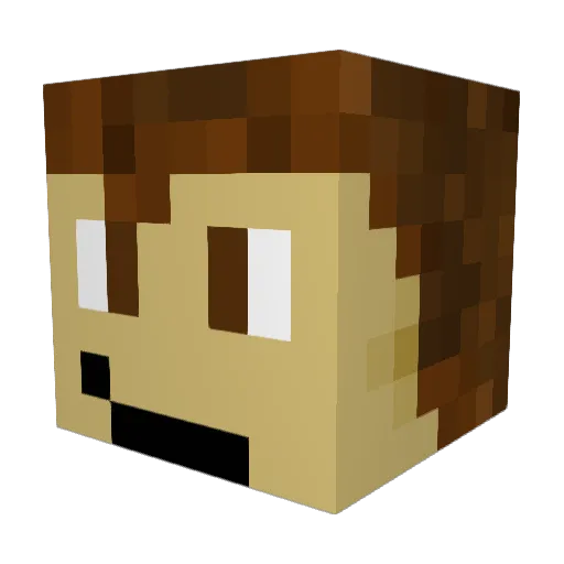 Cheesebringer04 Minecraft avatar head, 3D render
