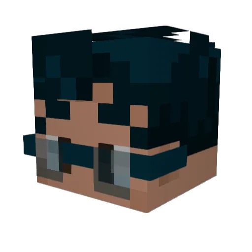 CheesecakePsycho Minecraft avatar head, 3D render