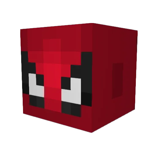 Cheeseea Minecraft avatar head, 3D render