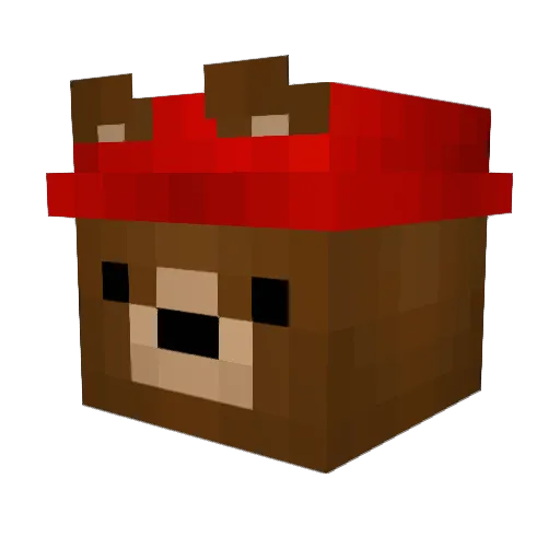 Cheeseheadfoamy Minecraft avatar head, 3D render