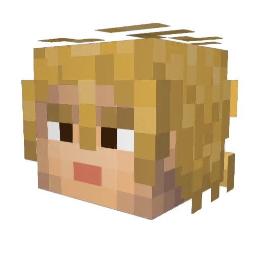 Cheeselad2401 Minecraft avatar head, 3D render