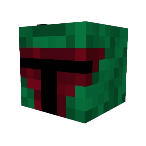 Cheeselin Minecraft avatar head, 3D render