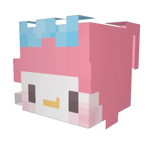 Cheesenuna Minecraft avatar head, 3D render
