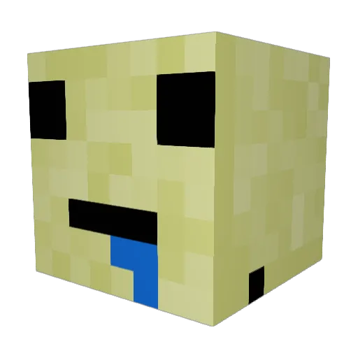 Cheesepizza9585 Minecraft avatar head, 3D render