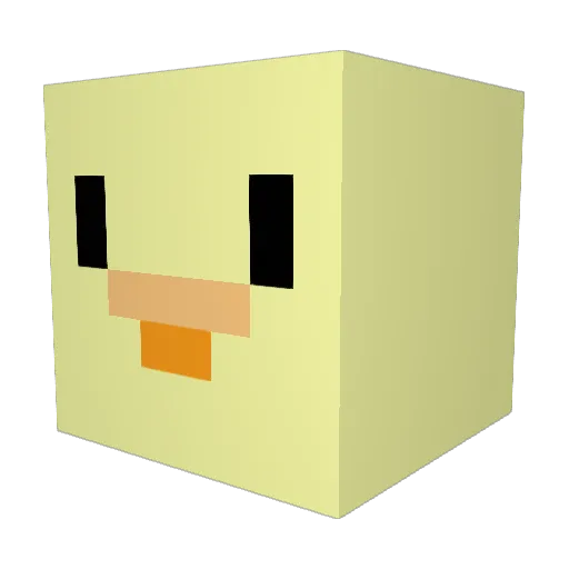 CheeseyDerp Minecraft avatar head, 3D render