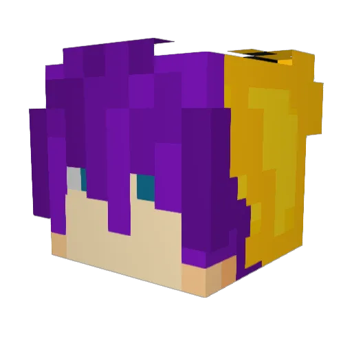 CheesierBread Minecraft avatar head, 3D render