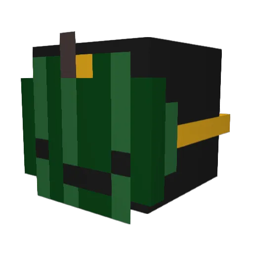 Cheesoos Minecraft avatar head, 3D render