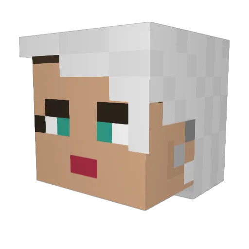 CheesyCracks Minecraft avatar head, 3D render