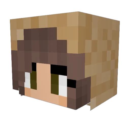 CheesyEevee Minecraft avatar head, 3D render