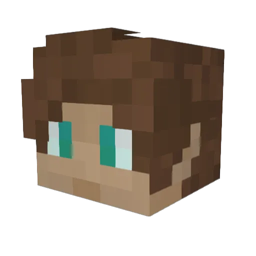 CheesyForceKin Minecraft avatar head, 3D render