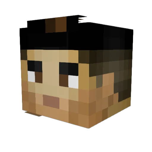 CheesyGamer141 Minecraft avatar head, 3D render