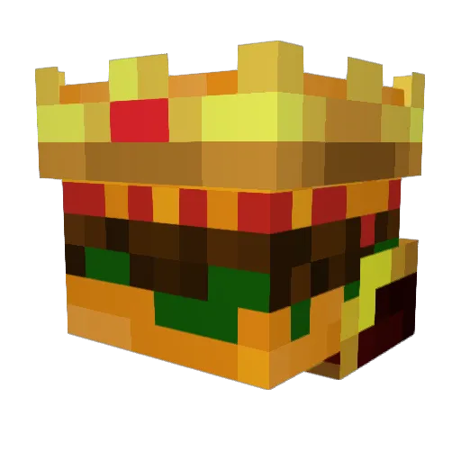 CheesyHamburgur Minecraft avatar head, 3D render