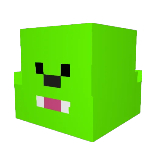 CheesyKreeper Minecraft avatar head, 3D render