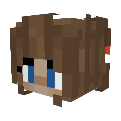 CheesyLueesy Minecraft avatar head, 3D render
