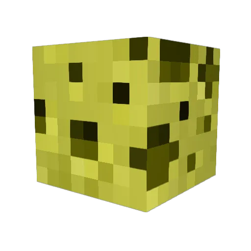 CheesyOfficial Minecraft avatar head, 3D render