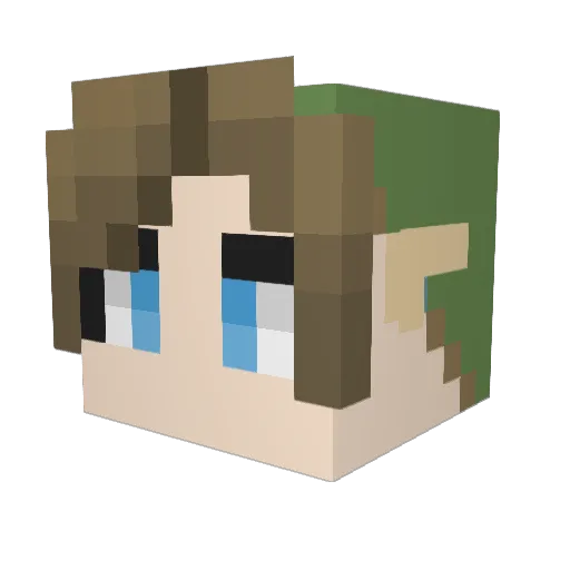 CheesyPickles Minecraft avatar head, 3D render