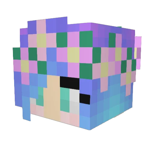 CheesyPuff500 Minecraft avatar head, 3D render