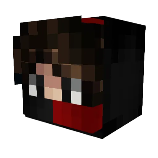 CheesyToes21 Minecraft avatar head, 3D render