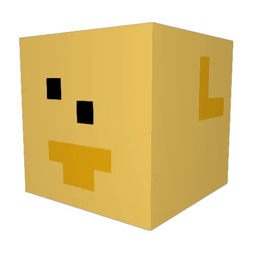 CheesyZhen Minecraft avatar head, 3D render
